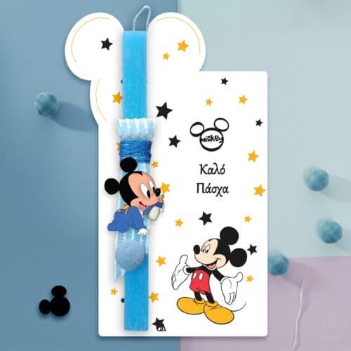 Ξύλινη λαμπάδα Mickey 2