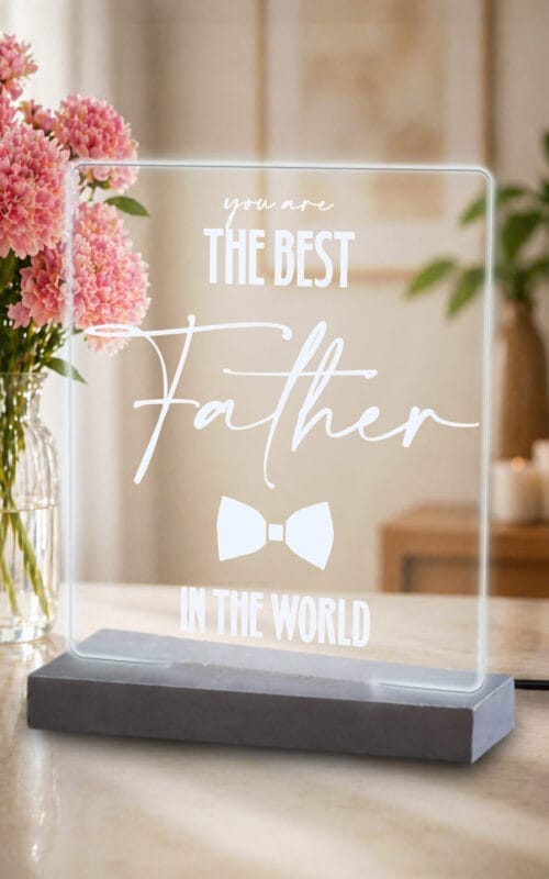 mpampas Φωτιστικό plexiglass the best father
