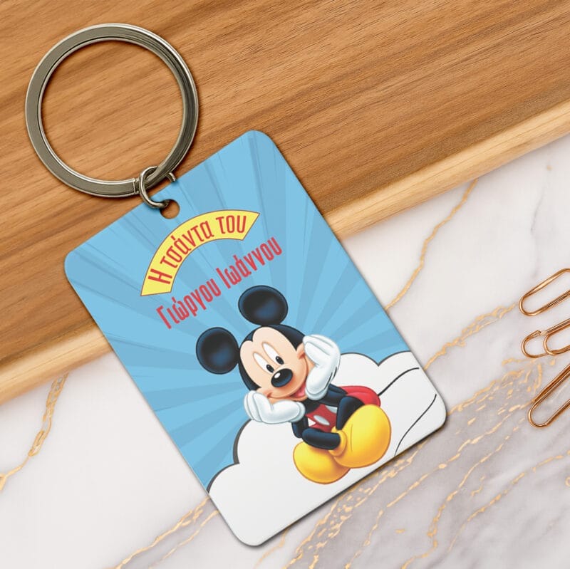 Ξύλινο μπρελόκ mickey