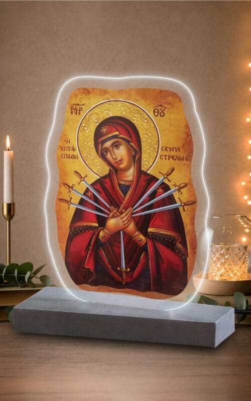 Φωτιστικό plexiglass Παναγία Επτάσπαθη