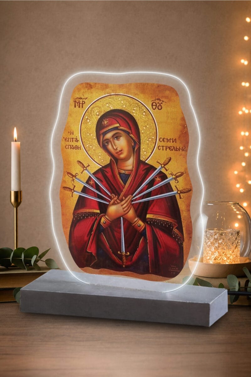 Φωτιστικό plexiglass Παναγία Επτάσπαθη