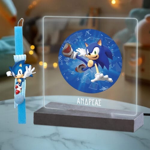 Λαμπάδα Sonic με plexiglass