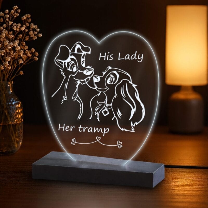 Φωτιστικό plexiglass lady & the tramp