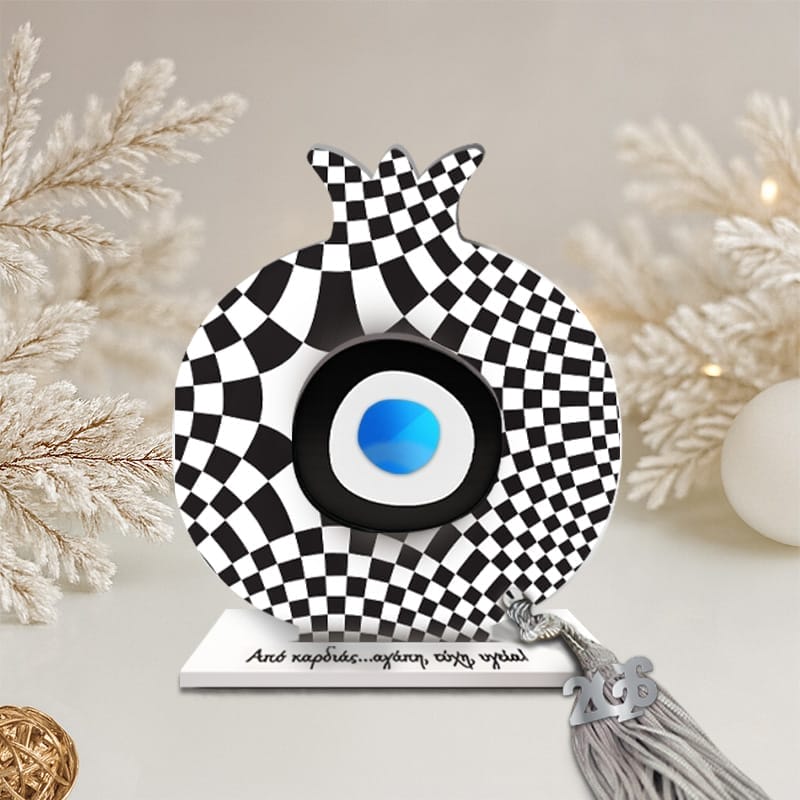 Γούρι ρόδι Black and white