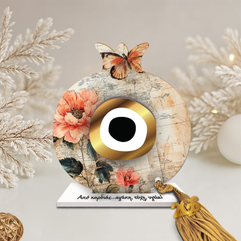 Γούρι ρόδι Floral 3