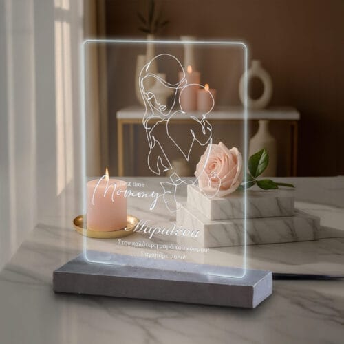 Φωτιστικό Plexiglass Newborn Mom